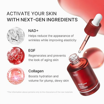 EGF Firming Serum for Face & Neck | Anti-Aging Serum with EGF Peptide, NAD+ & Collagen