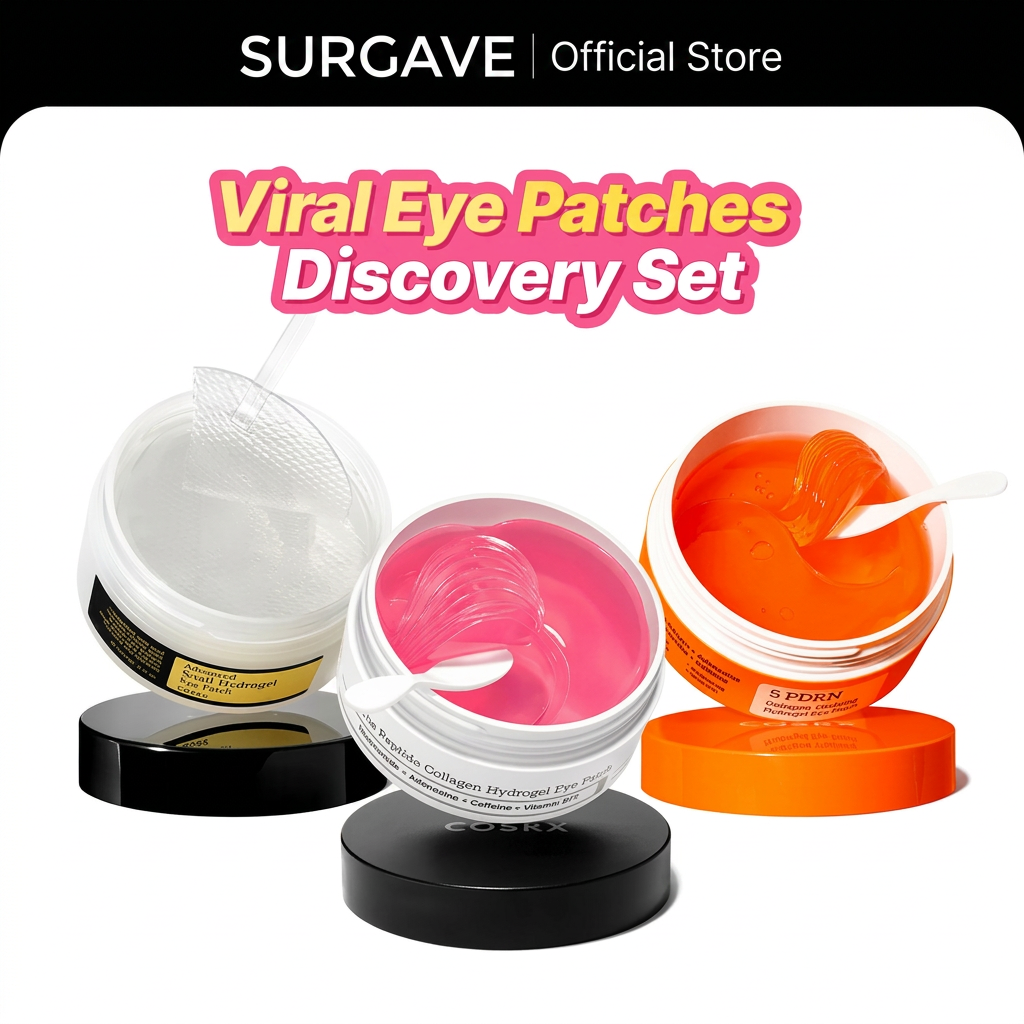 [SURGAVE Official]✨ Viral Peptide X PDRN X Snail Eye Care | Say goodbye to fine lines, puffiness, and dark circles and hello to a vibrant and refreshed look!